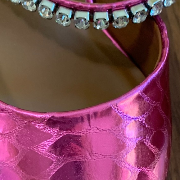 Kurt Geiger Pink Metallic Heels - Picture 14 of 14